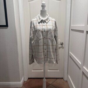Member's  Mark Women's Cozy Button Down Shirt Size L